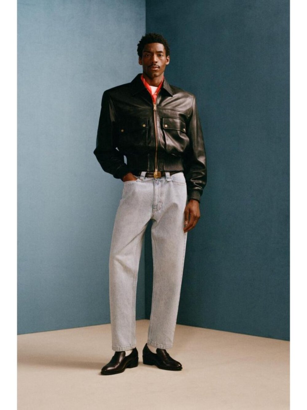 ZARA CROPPED FIT NAPPA LEATHER JACKET WILLY CHAVARRIA X ZARA - Picture 2 of 5